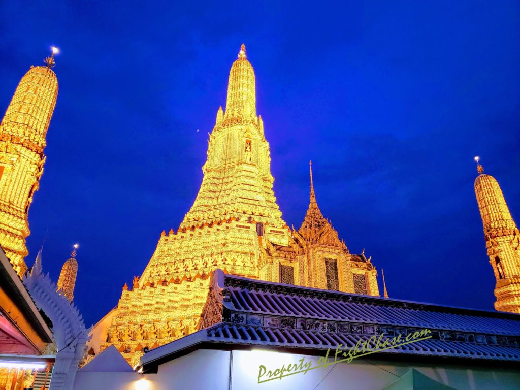 The stunning Temple of Dawn in Bangkok Thailand, Wat Arun