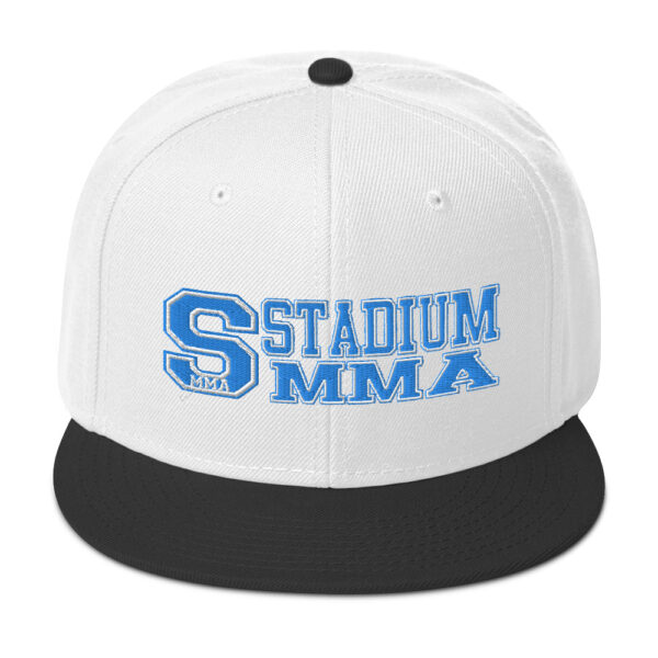 snapback black white white front 6197c5bb2a7fe 600x600 - Stadium MMA Marquee Snapback Hat