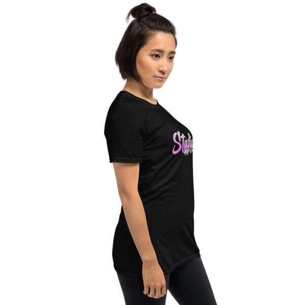 unisex basic softstyle t shirt black right front 6197c031ad661 600x600 - Stadium MMA ladies script logo