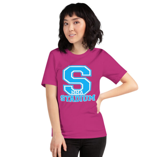 unisex staple t shirt berry front 6197caff1e61f 600x600 - Stadium MMA logo ladies T