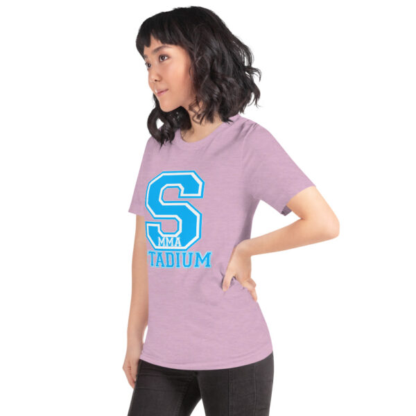 unisex staple t shirt heather prism lilac left front 6197caff2126b 600x600 - Stadium MMA logo ladies T