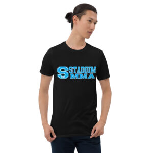 unisex basic softstyle t shirt black front 6310930216ac4 300x300 - Stadium MMA marquee logo