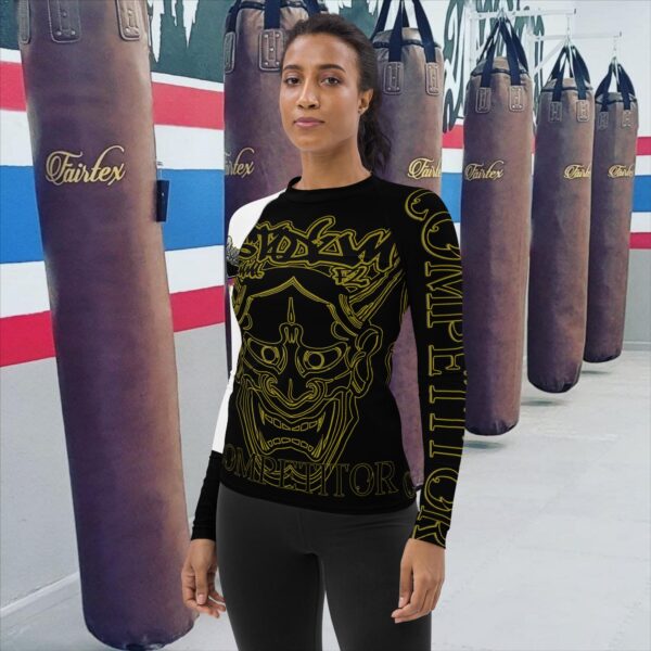 White Belt Laidies Rash Guard - Image 3