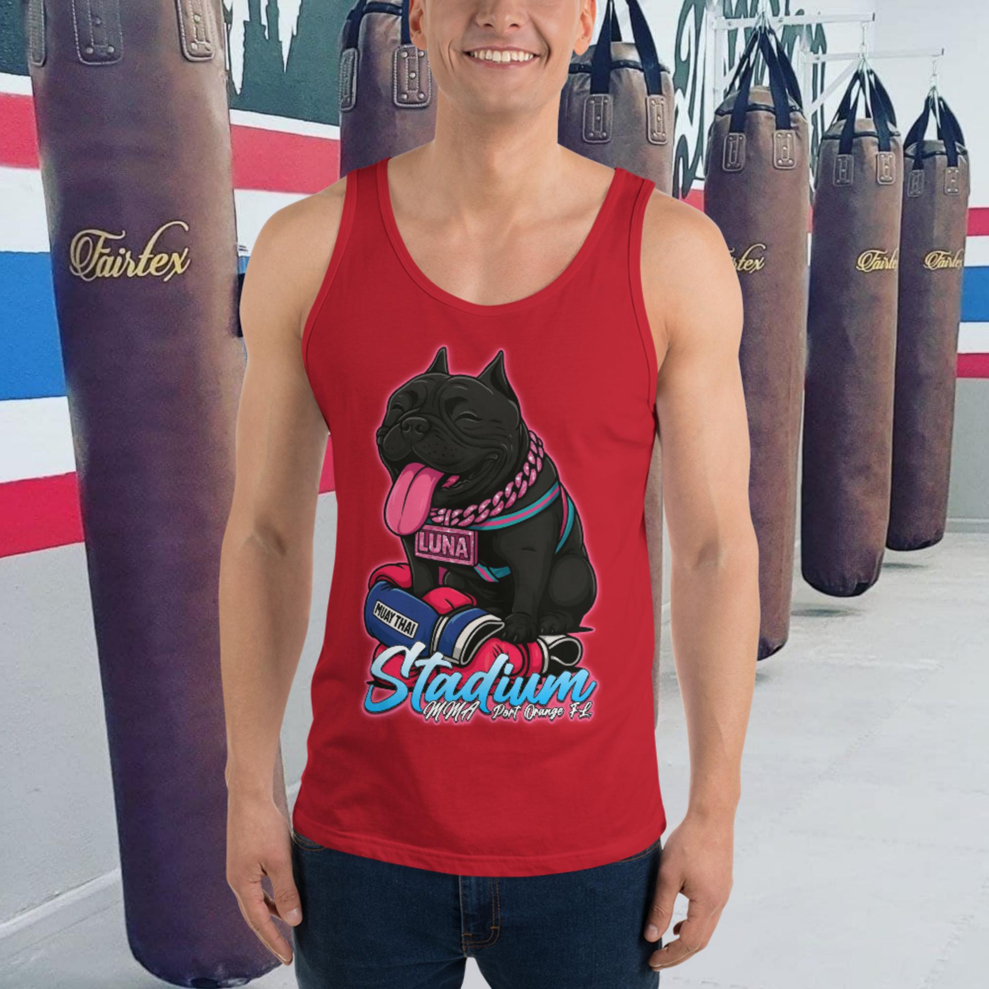 mens-staple-tank-top-red-front-68709c0bda6f8.jpg Luna Men's Tank Top - Image 4