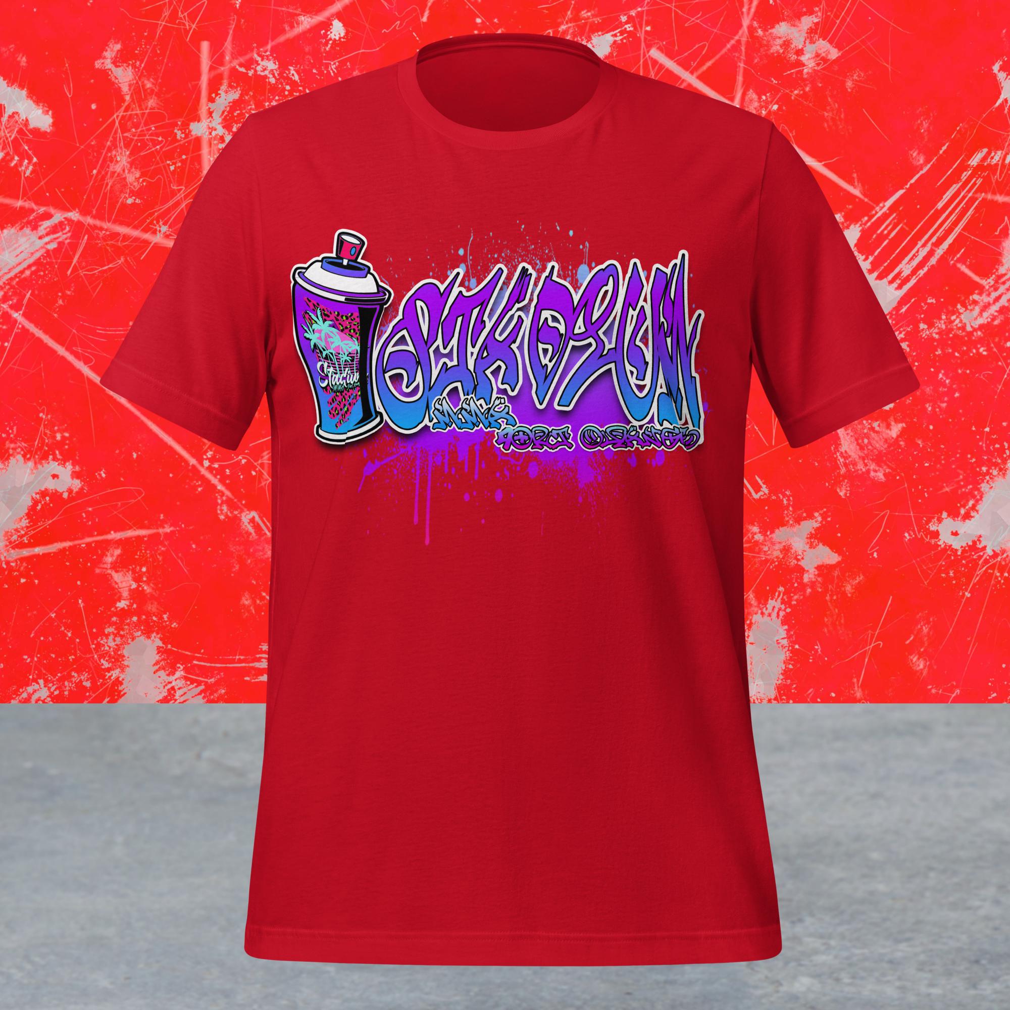unisex-staple-t-shirt-red-front-68796594cded9.jpg GRAFF - Image 3