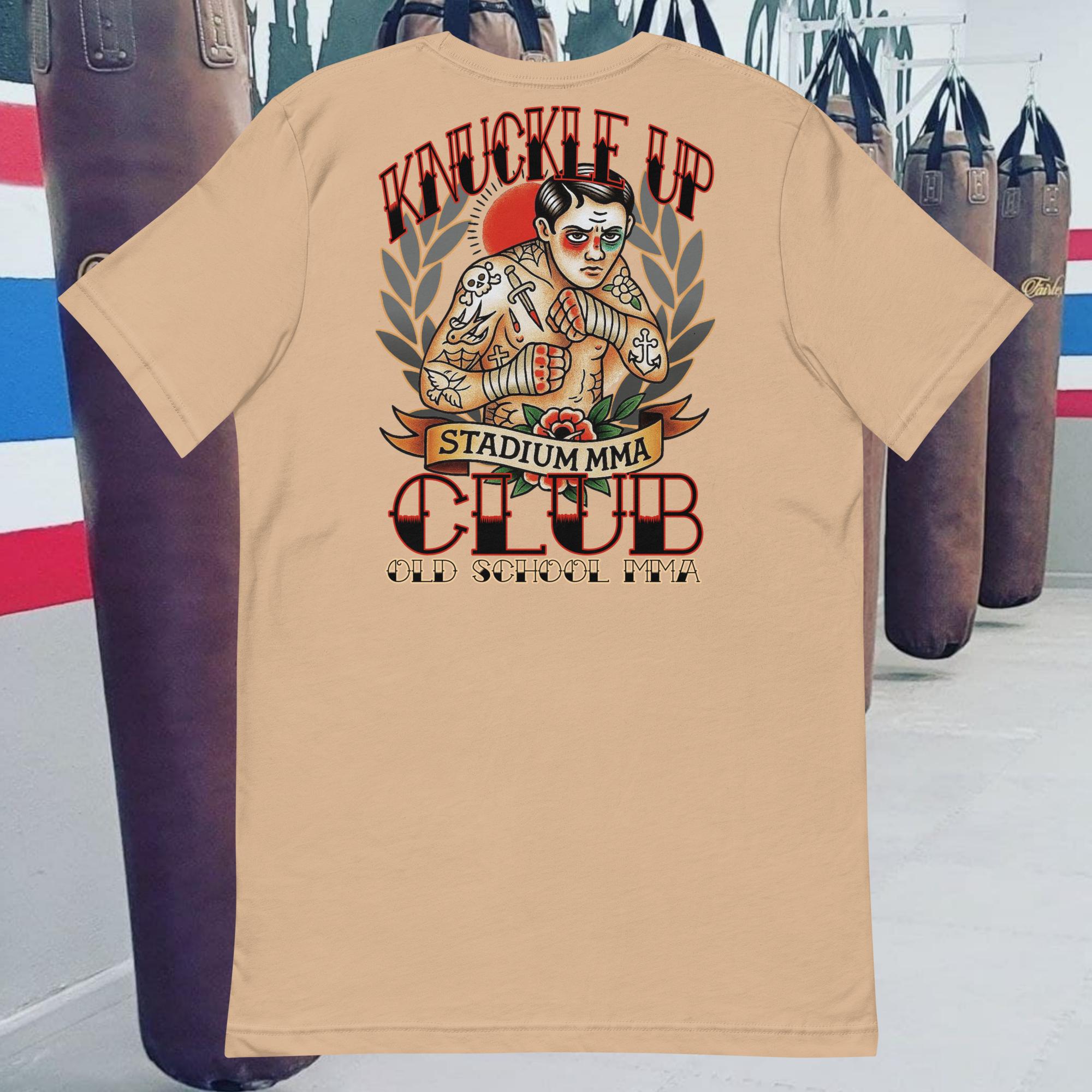 unisex-staple-t-shirt-tan-back-68a1396552500.jpg Knuckle Up Club - Image 4