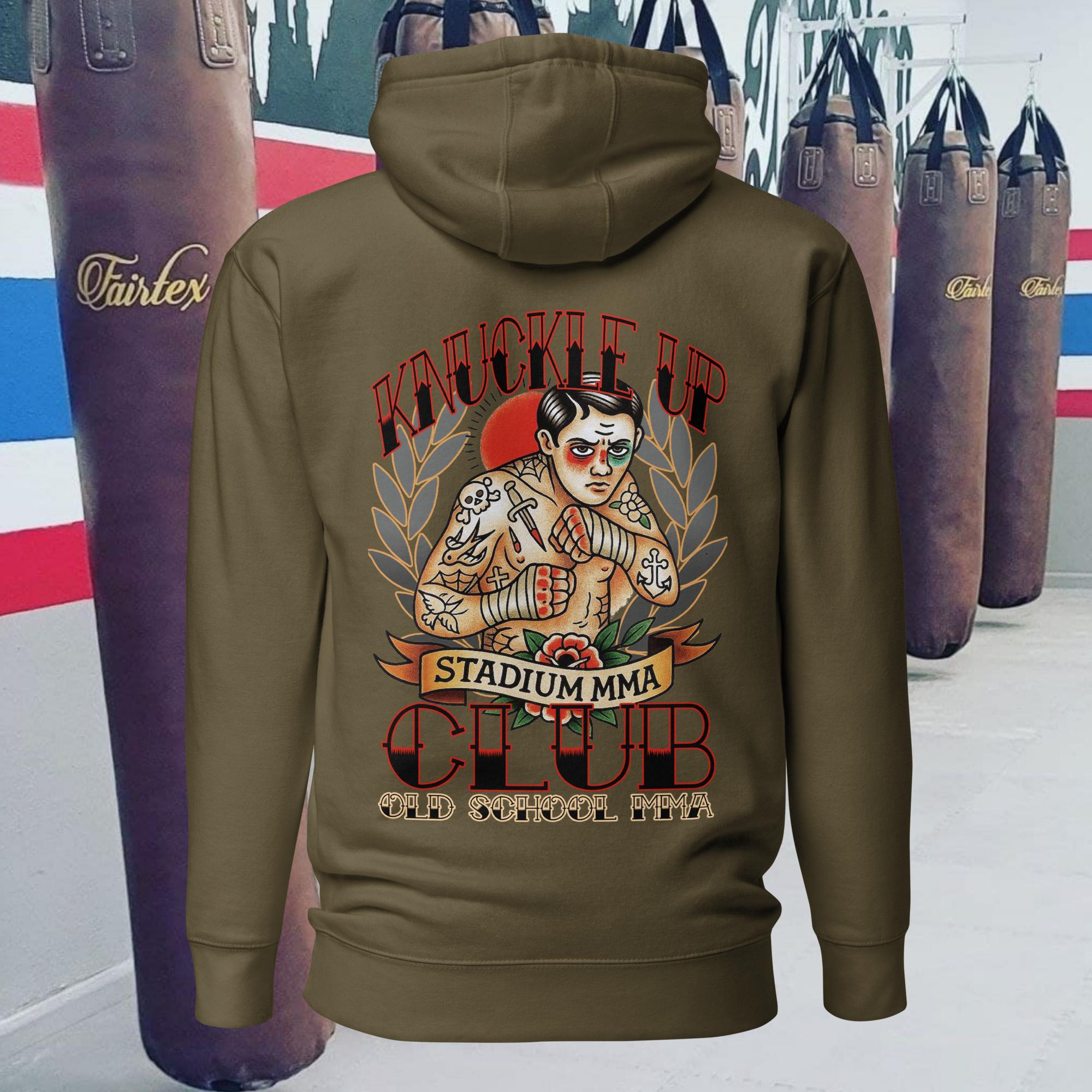 cotton-heritage-m2580-i-unisex-premium-pullover-hoodie-military-green-back-6927cead2e17e.jpg Old School MMA - Image 6