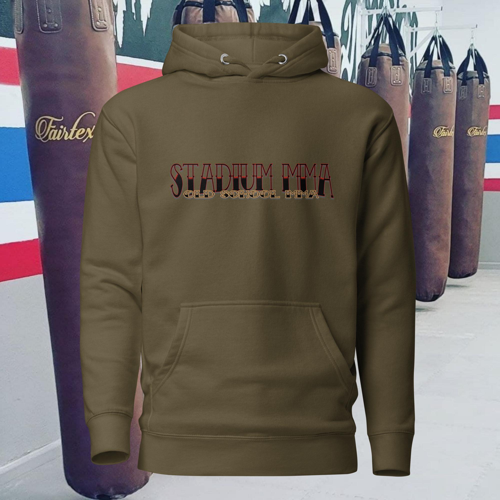 cotton-heritage-m2580-i-unisex-premium-pullover-hoodie-military-green-front-6927ceaae4569.jpg Old School MMA - Image 2